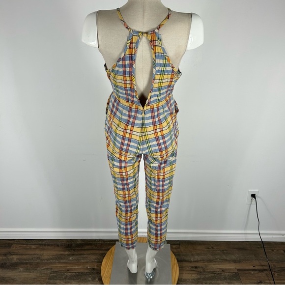 Urban Outfitters UO Hattie High-Neck Linen Jumpsuit 8 - Picture 5 of 15